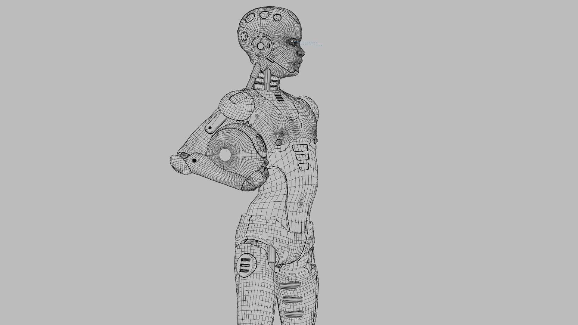 CHILD BOT RIGGED 3D model_38