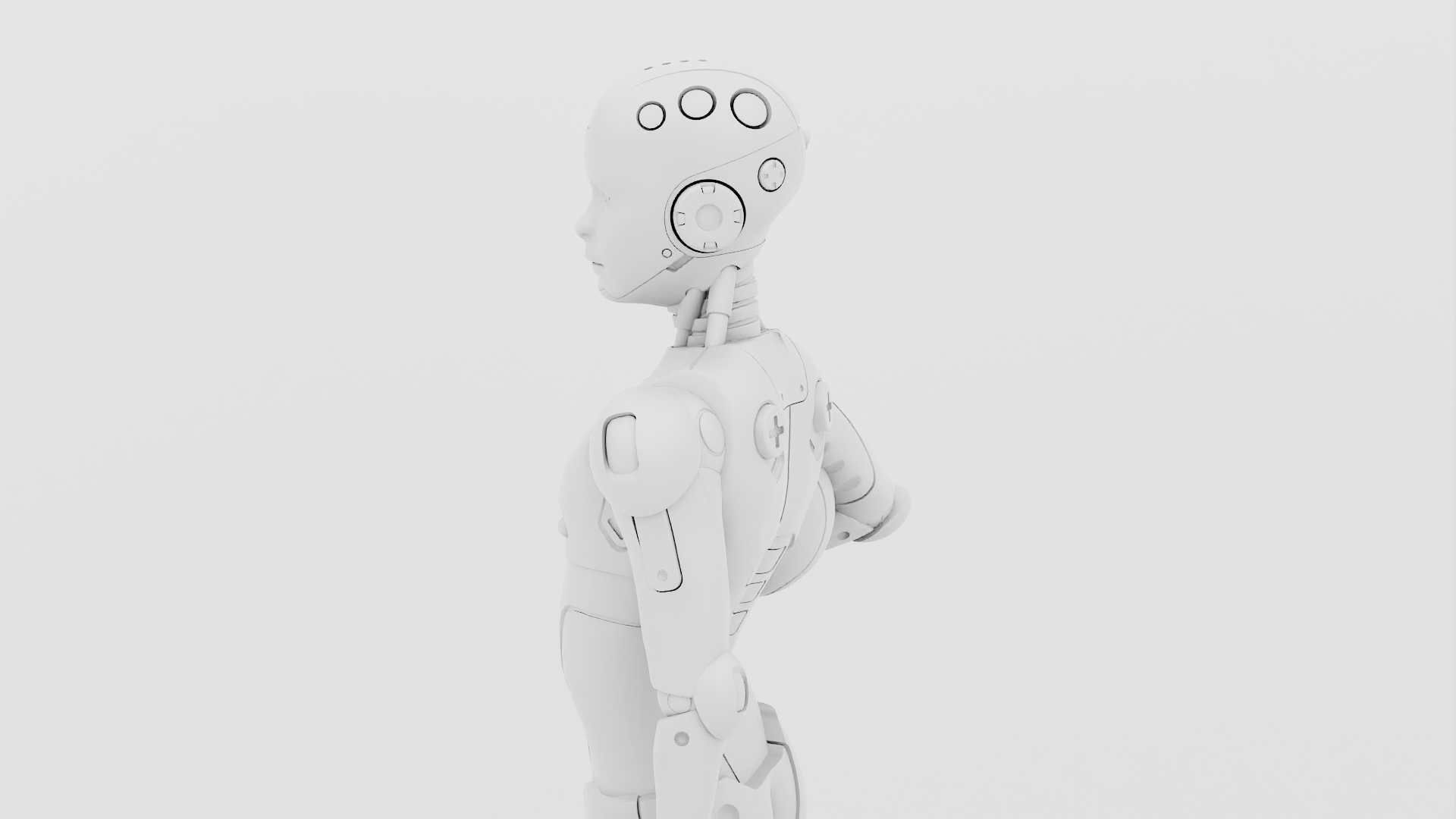 CHILD BOT RIGGED 3D model_31