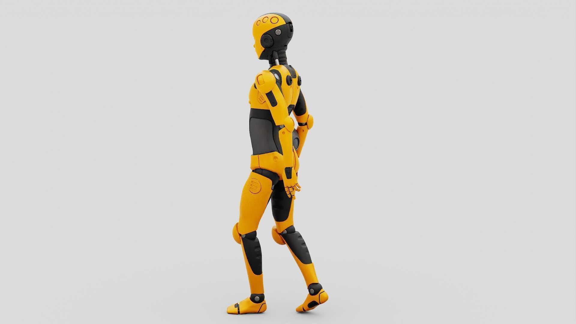 CHILD BOT RIGGED 3D model_25