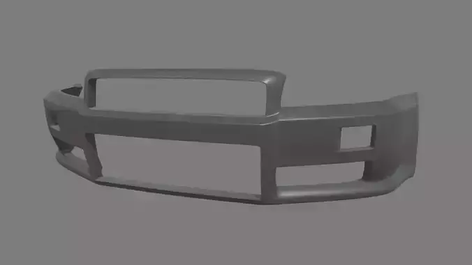 Front Bumper Nissan Skyline Custom Low-poly 3D model