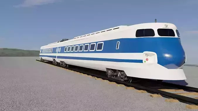 Train 3D model japanese high speed 3D model