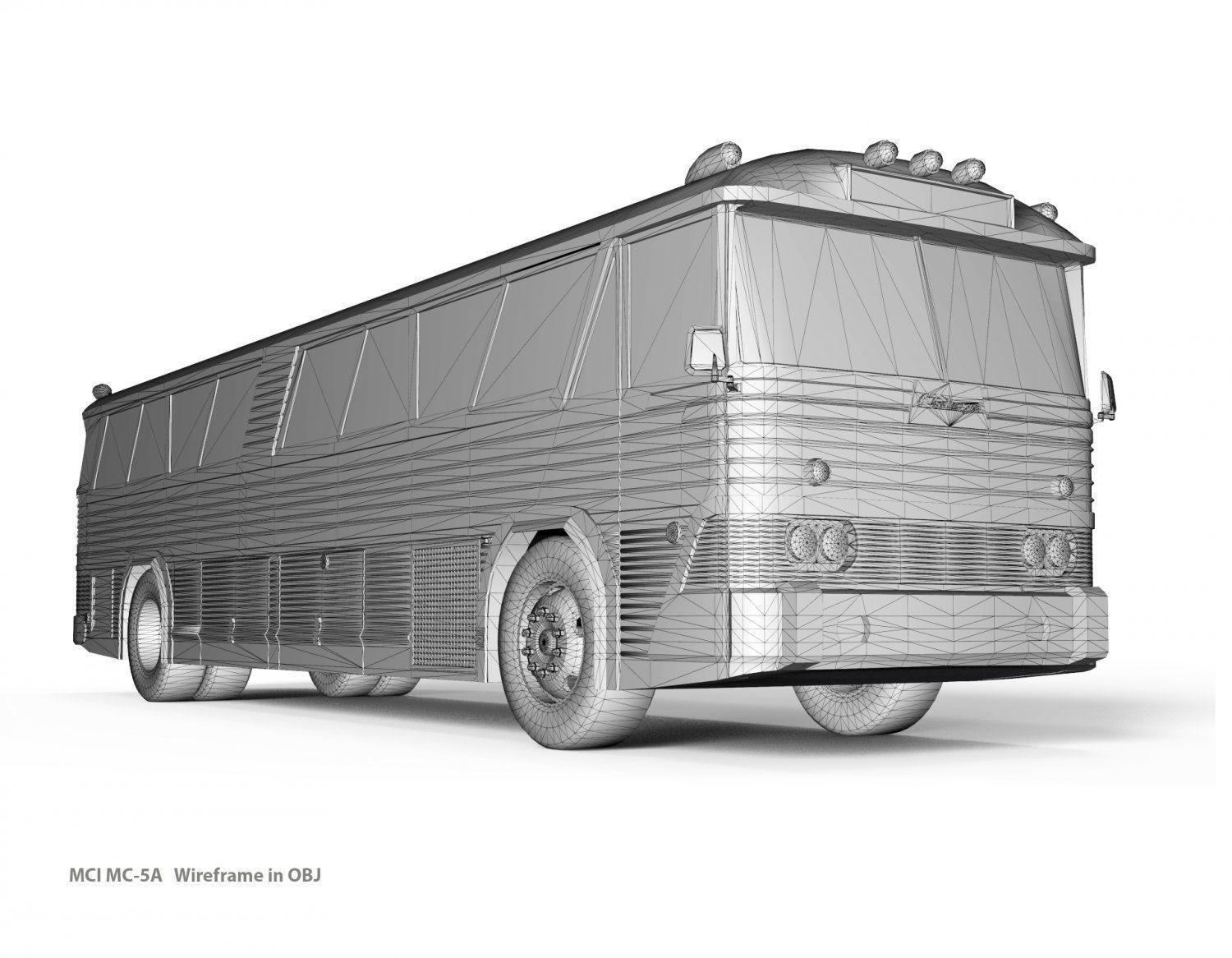 MCI MC-5A Bus 3D print model_9