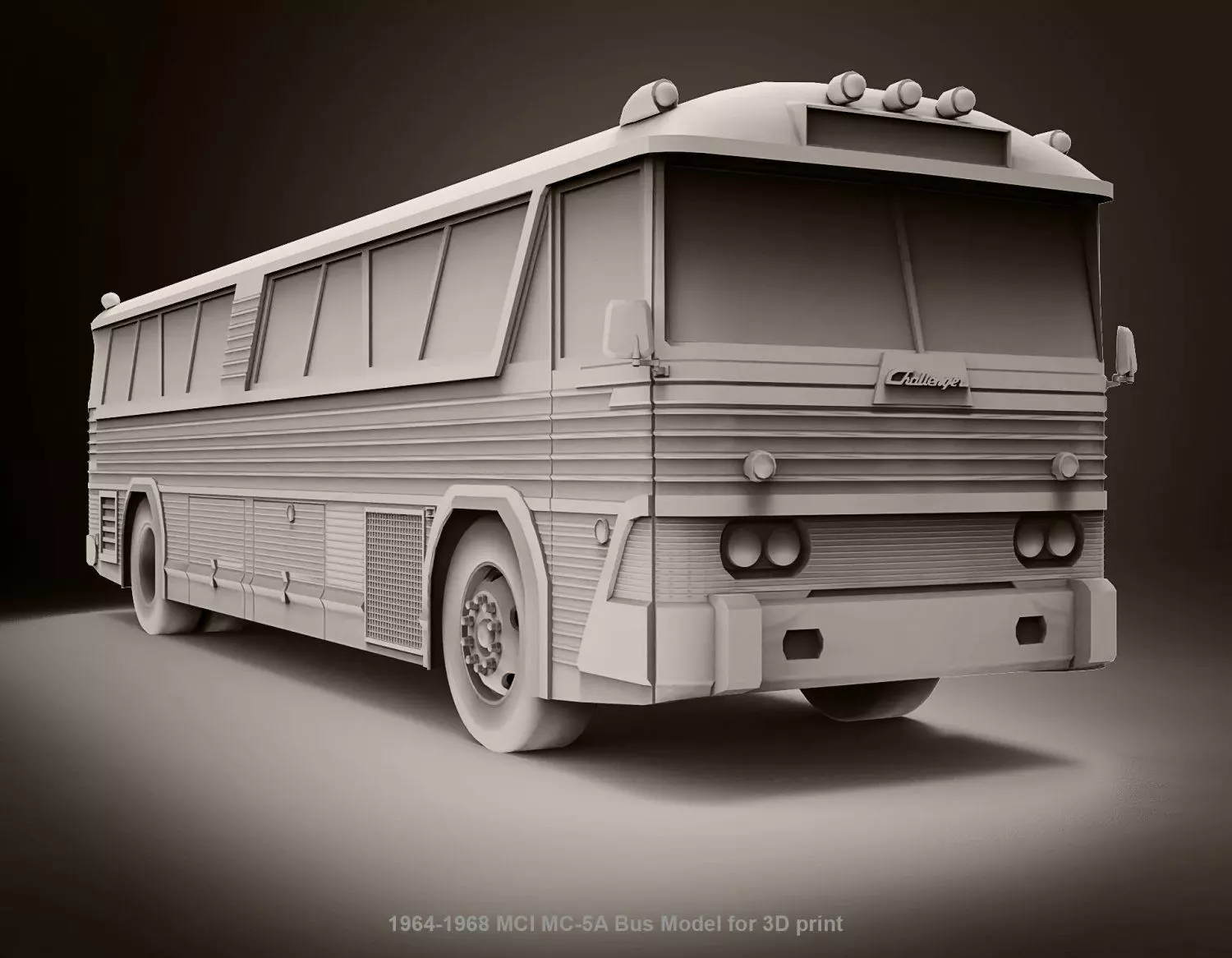 MCI MC-5A Bus 3D print model_0