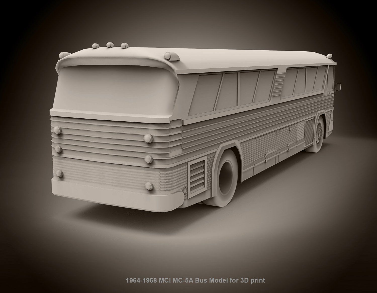 MCI MC-5A Bus 3D print model_2