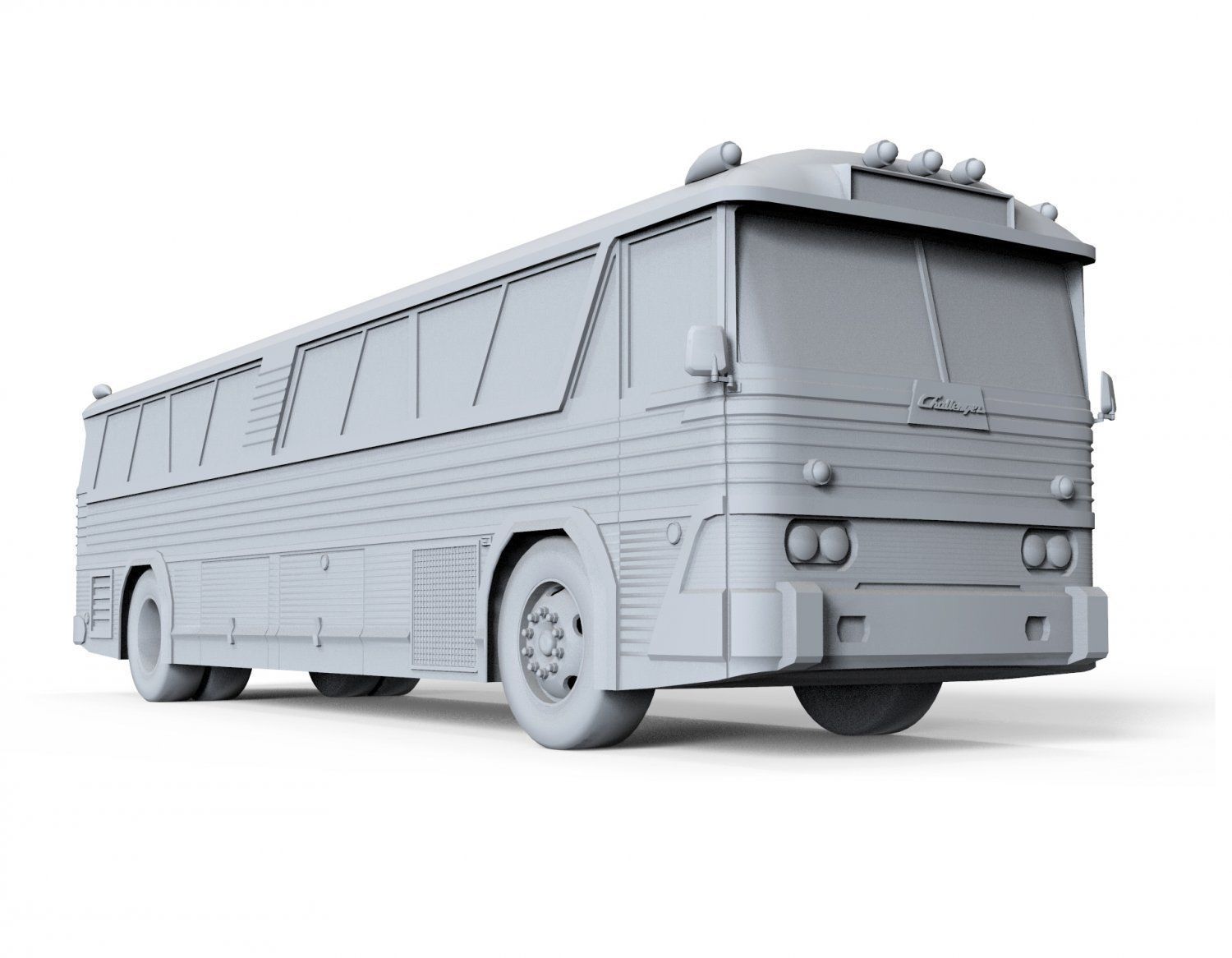 MCI MC-5A Bus 3D print model_8