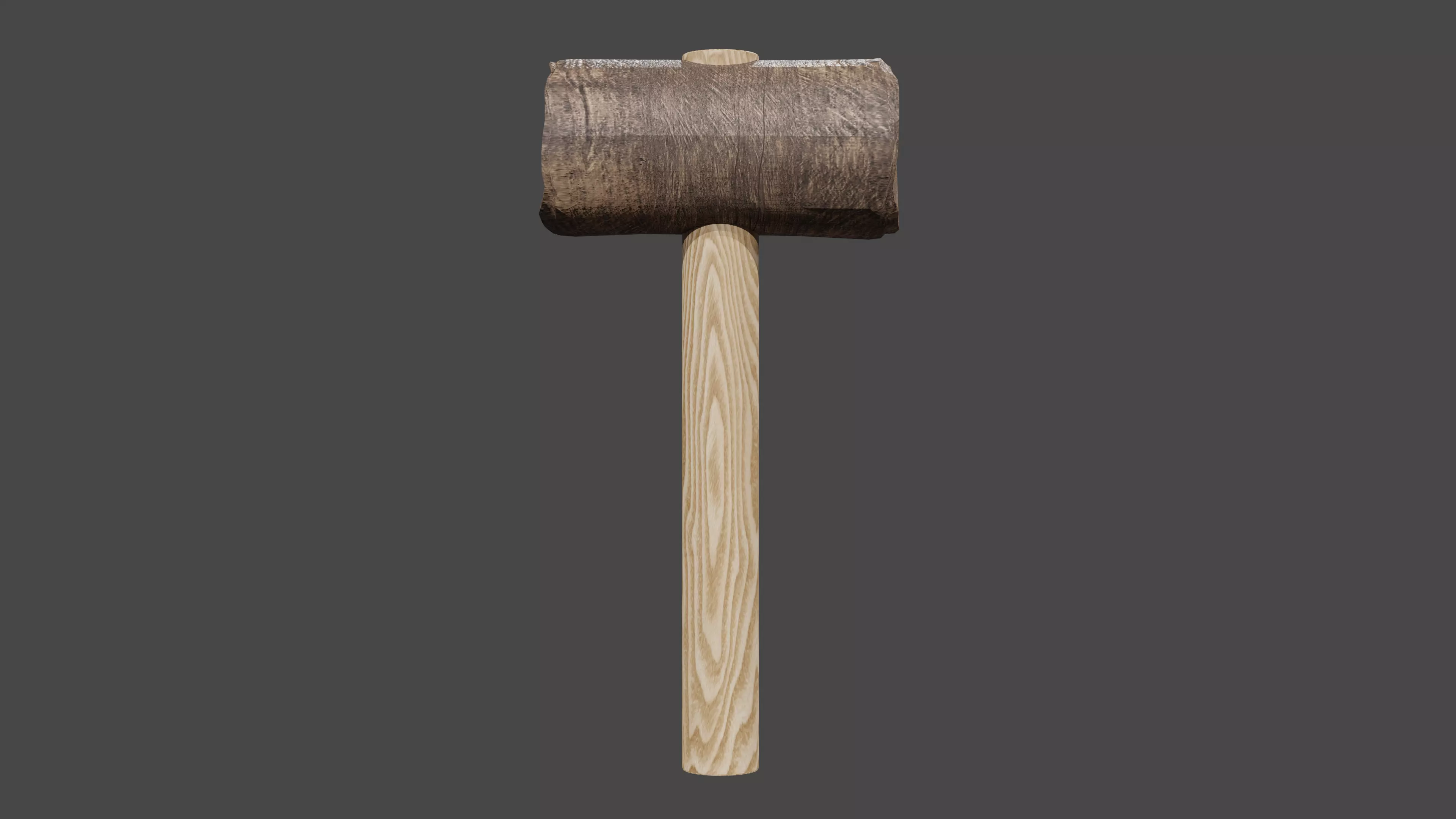 Wood Hammer 3D model_0