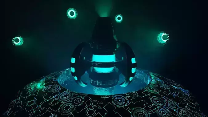 UFO 6 Underwater spaceship - Ovni - Flying Saucer