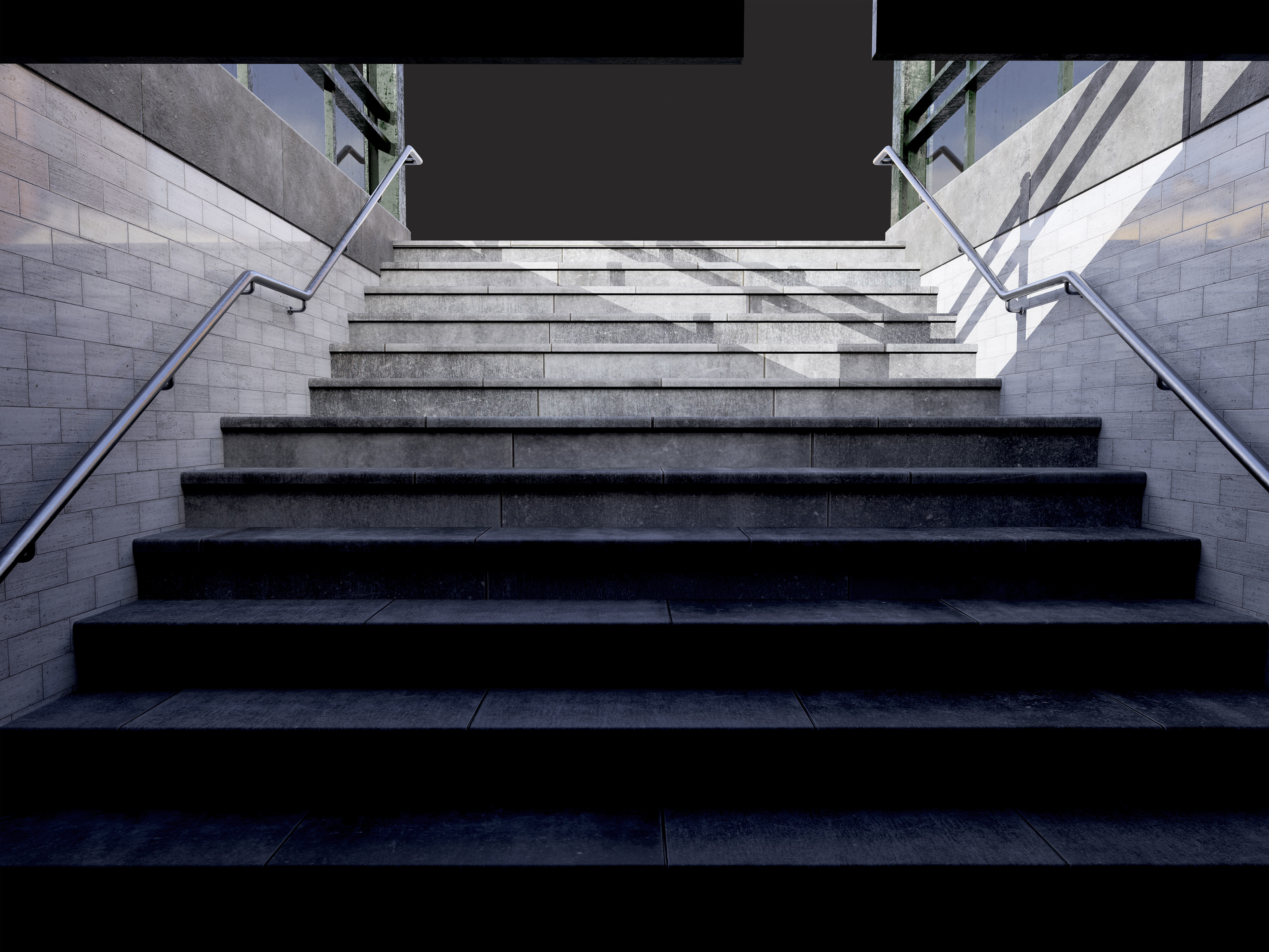 Metro Entrance 03 Low-poly 3D model_4