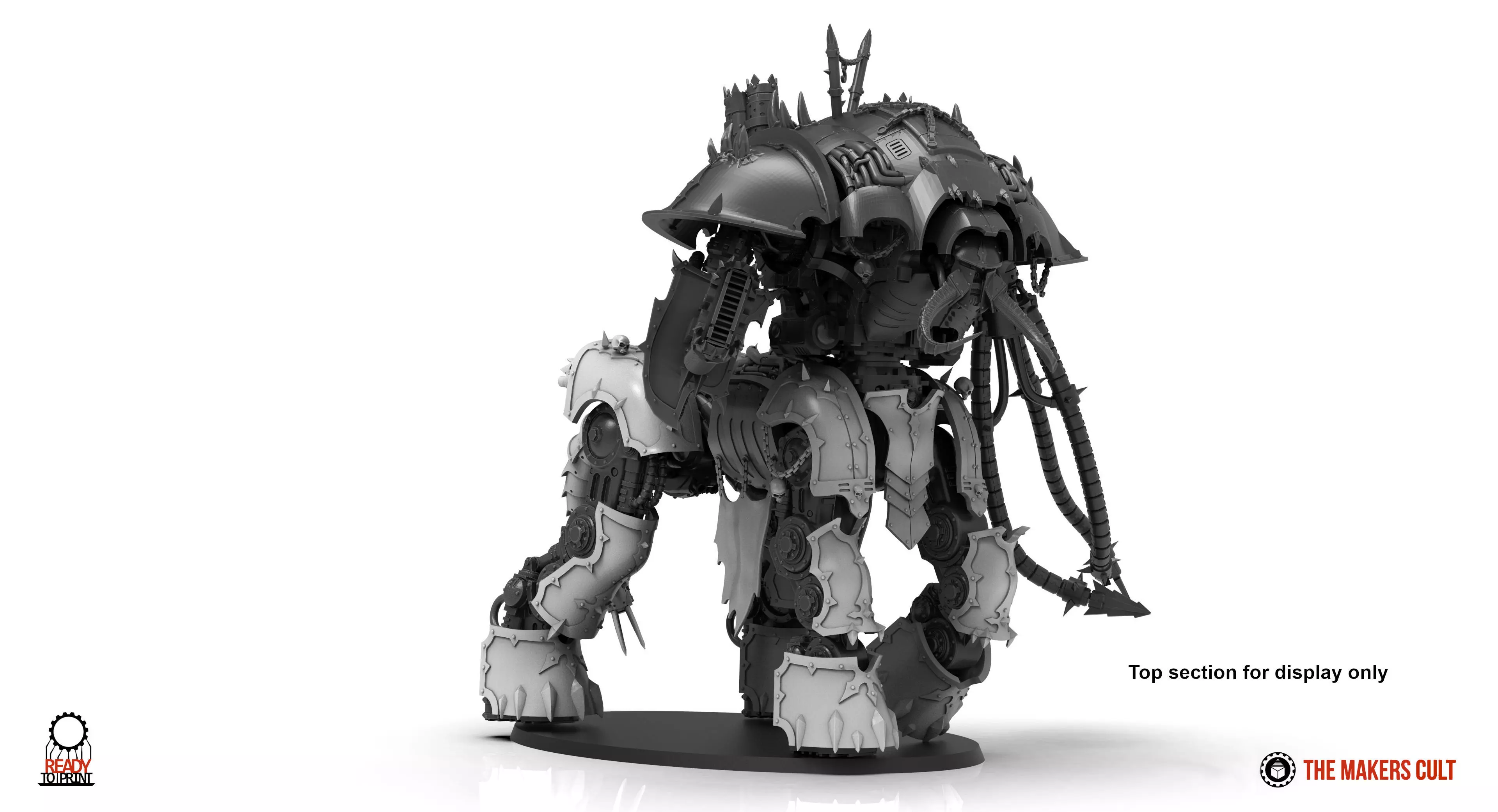 Centaur knight conversion kit - Chaos armour pack only 3D print model_0