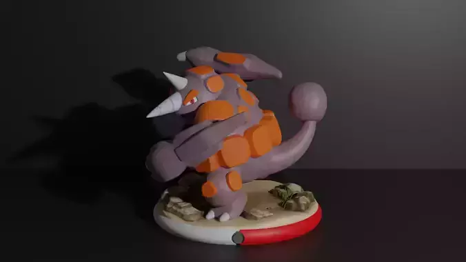 Rhyperior pokemon 3D print model 3D print model