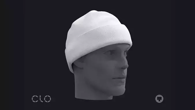 BASIC BEANIE mv2 highpoly 3D model
