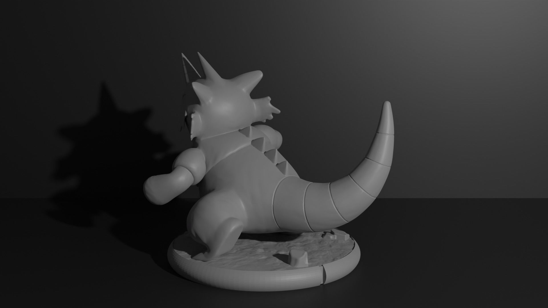 Rhyhorn Rhydon and Rhyperior 3D print model 3D print model_20