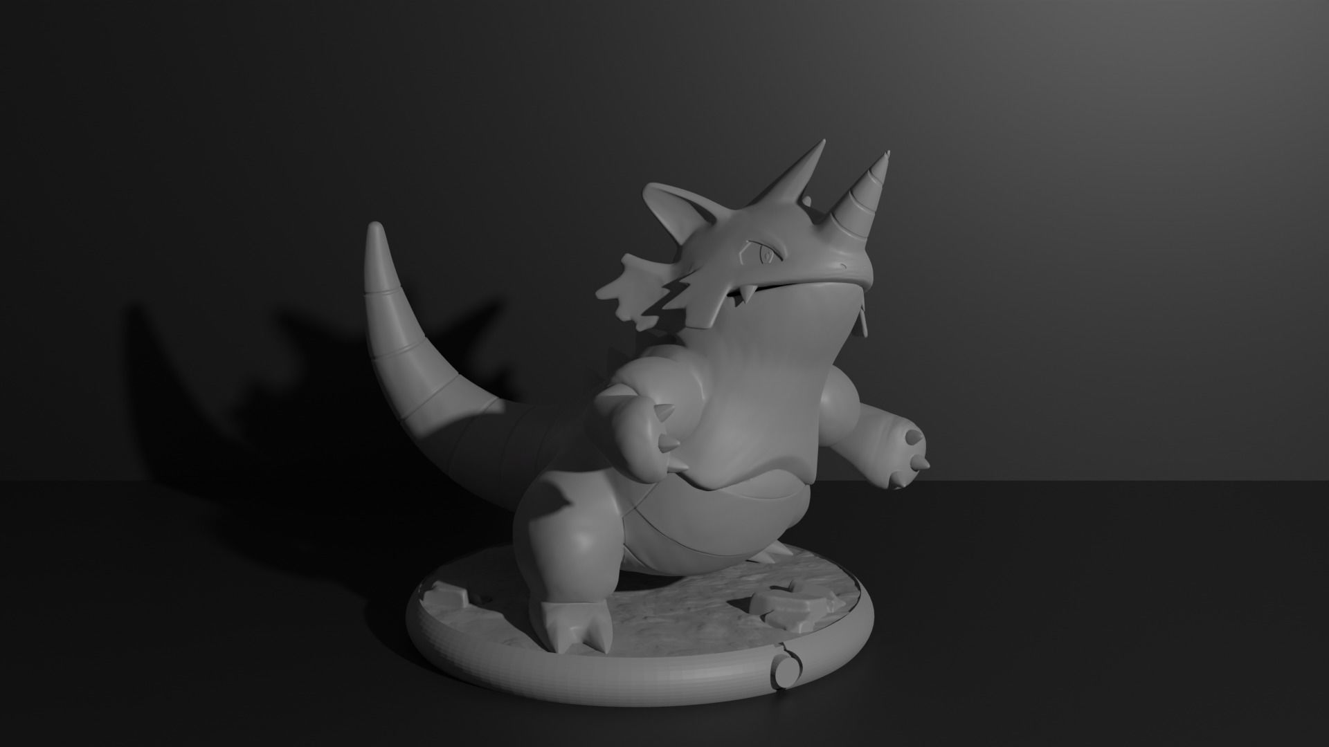 Rhyhorn Rhydon and Rhyperior 3D print model 3D print model_18