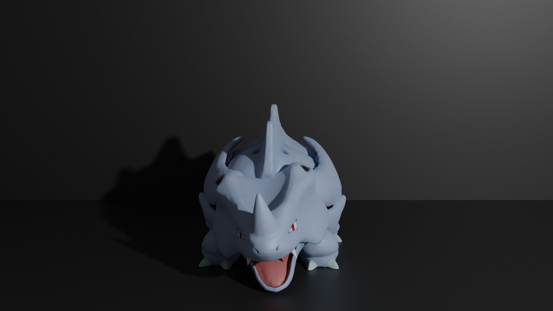Rhyhorn Rhydon and Rhyperior 3D print model 3D print model_1