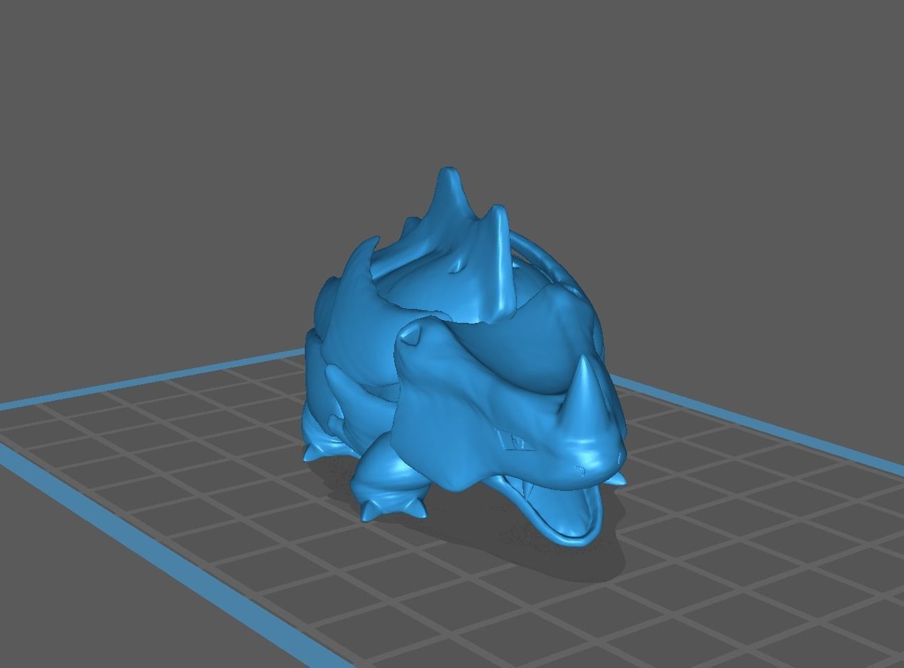 Rhyhorn Rhydon and Rhyperior 3D print model 3D print model_38