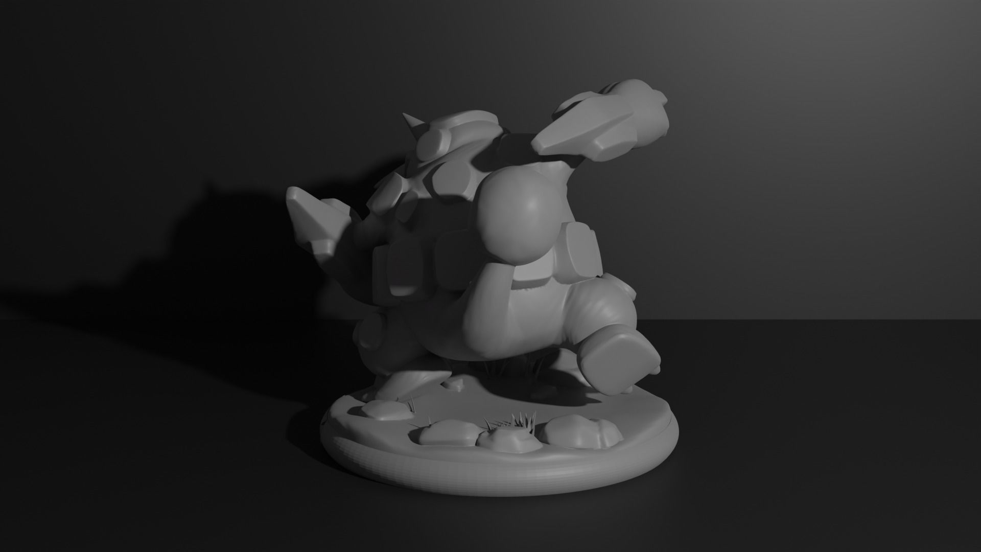 Rhyhorn Rhydon and Rhyperior 3D print model 3D print model_24