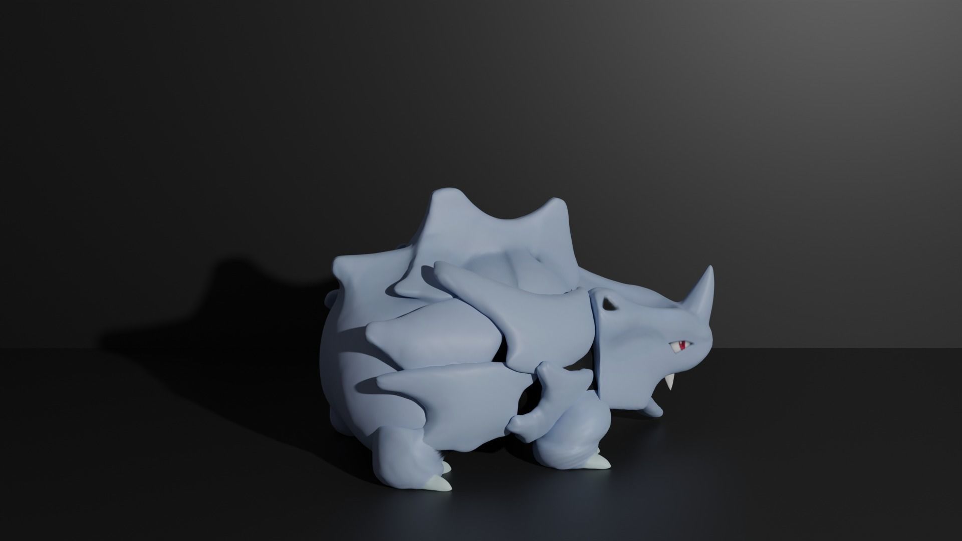 Rhyhorn Rhydon and Rhyperior 3D print model 3D print model_3