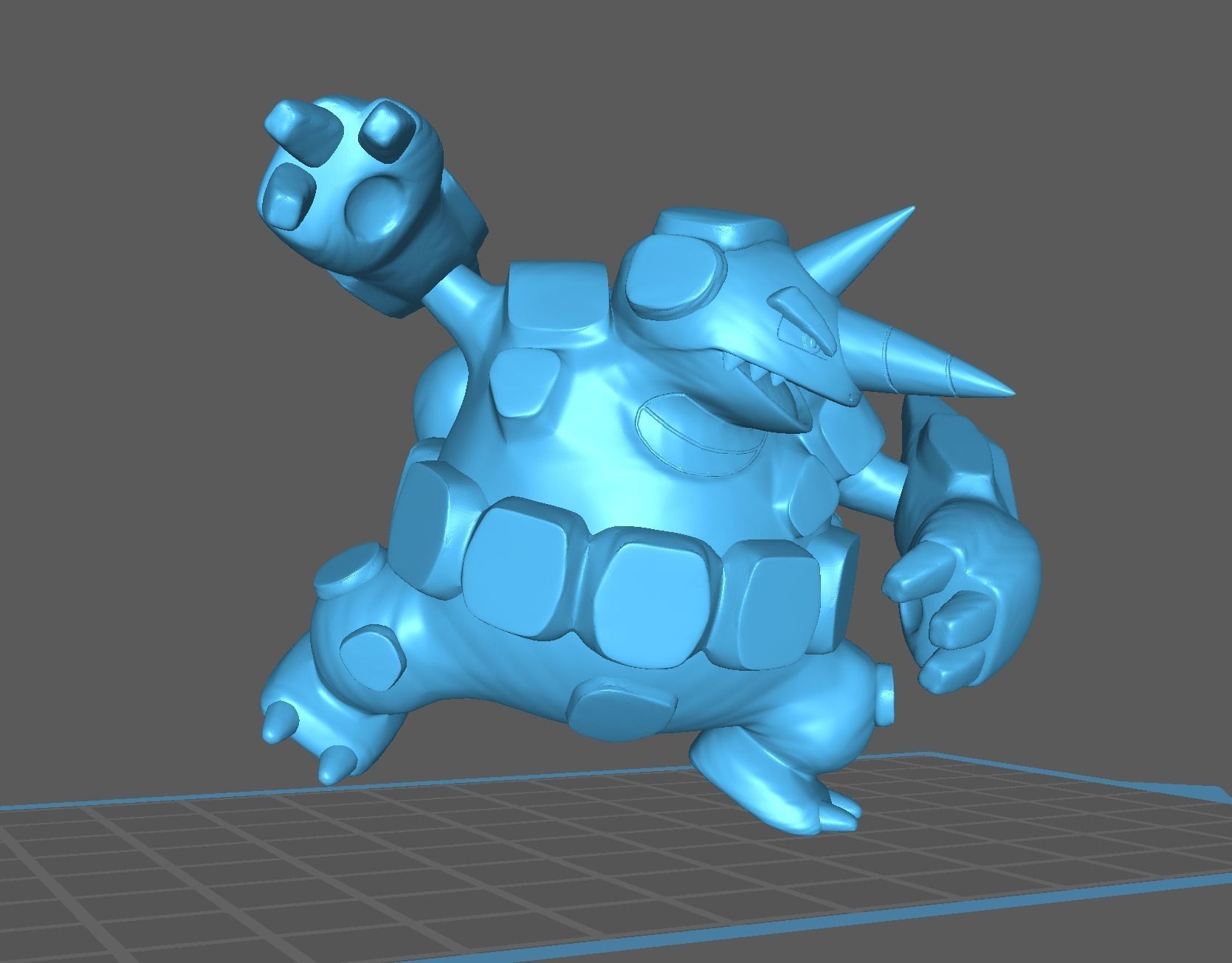 Rhyhorn Rhydon and Rhyperior 3D print model 3D print model_31