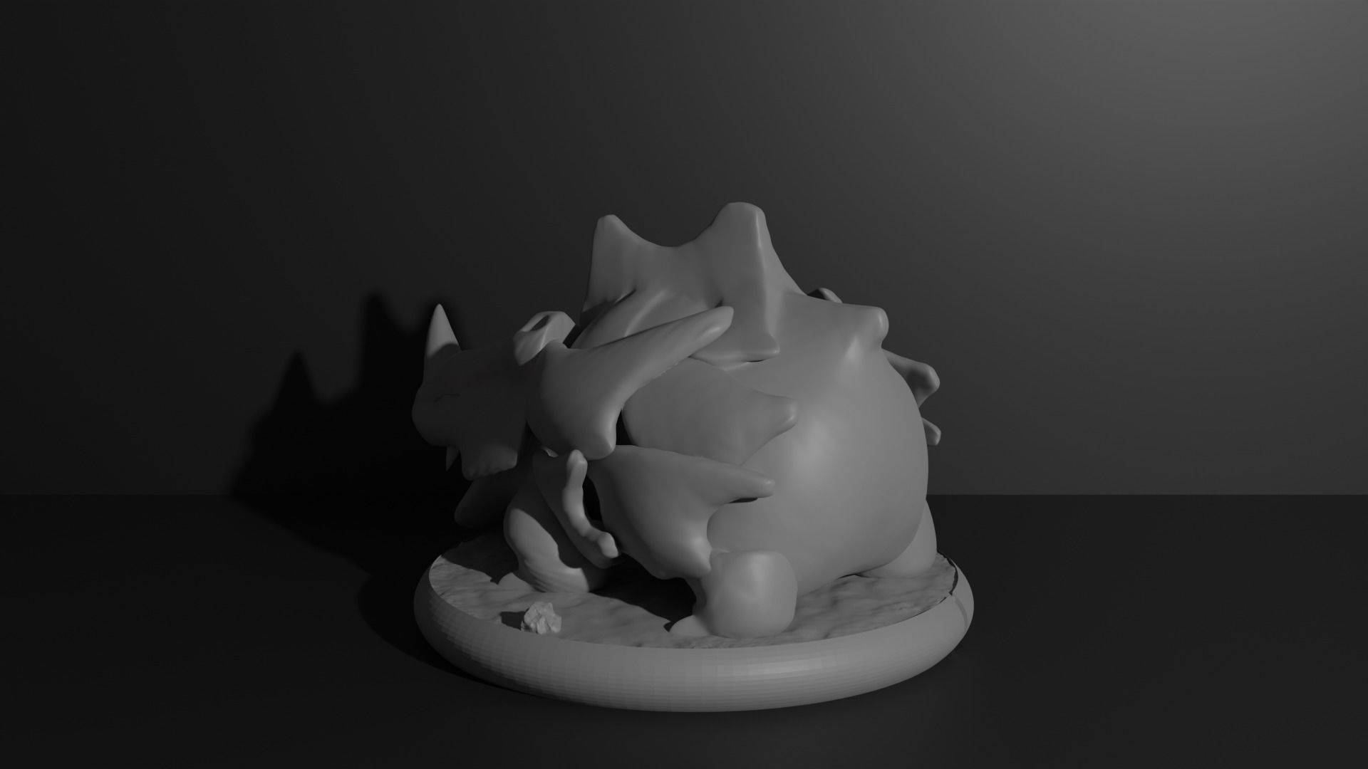 Rhyhorn Rhydon and Rhyperior 3D print model 3D print model_16