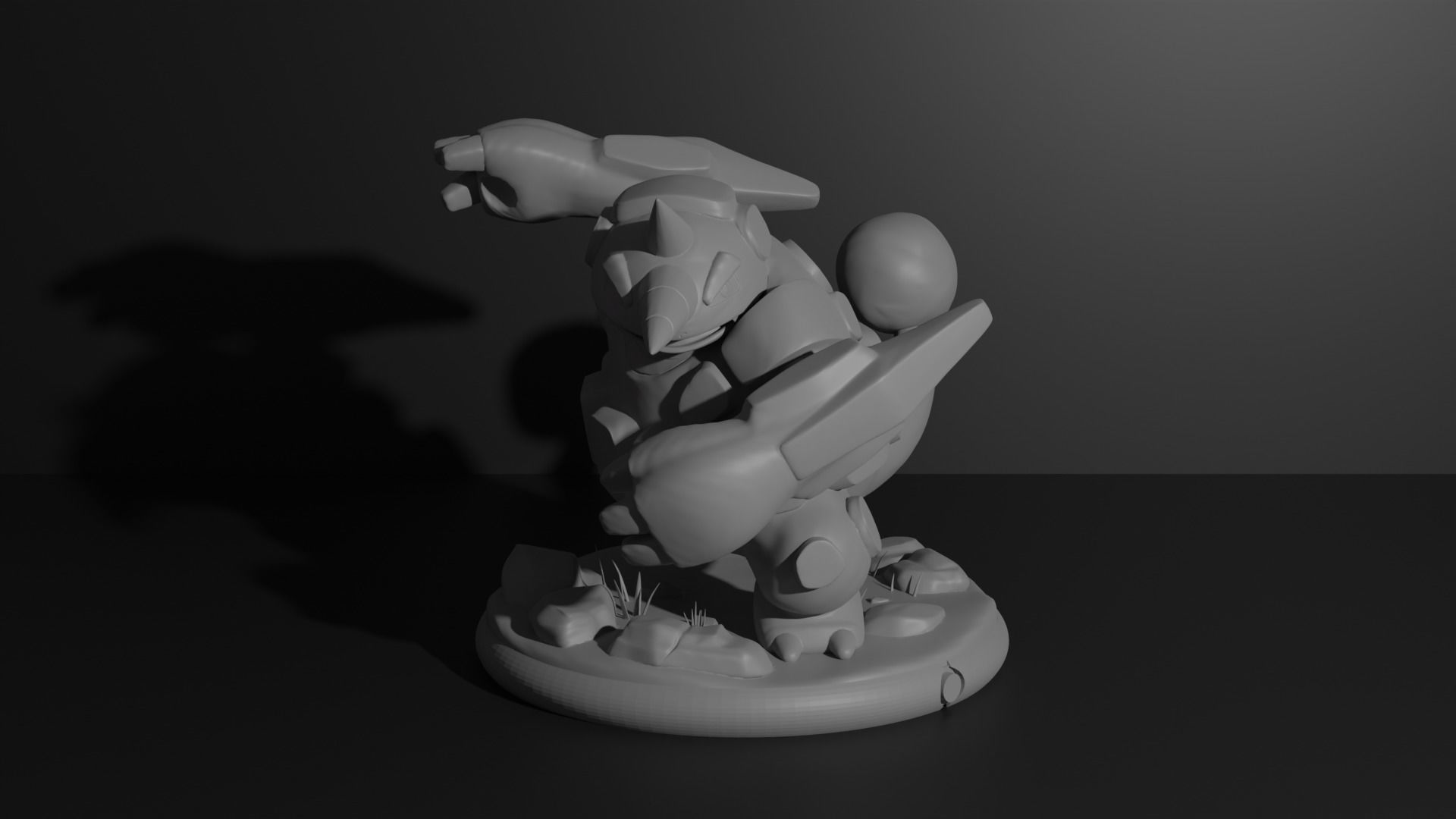 Rhyhorn Rhydon and Rhyperior 3D print model 3D print model_22