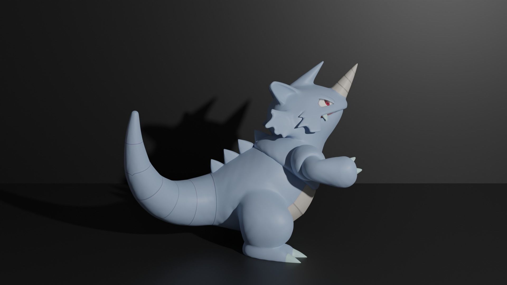 Rhyhorn Rhydon and Rhyperior 3D print model 3D print model_7