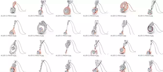 40 Solitaire pendent