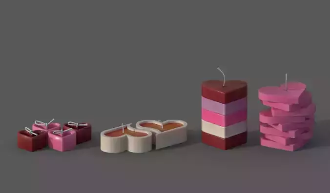 Heart candles part II