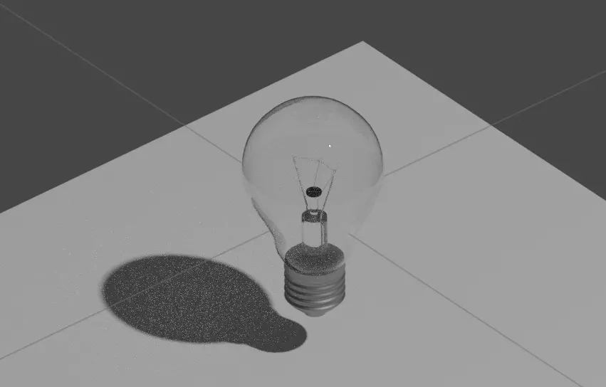 light bulb Low-poly 3D model_0