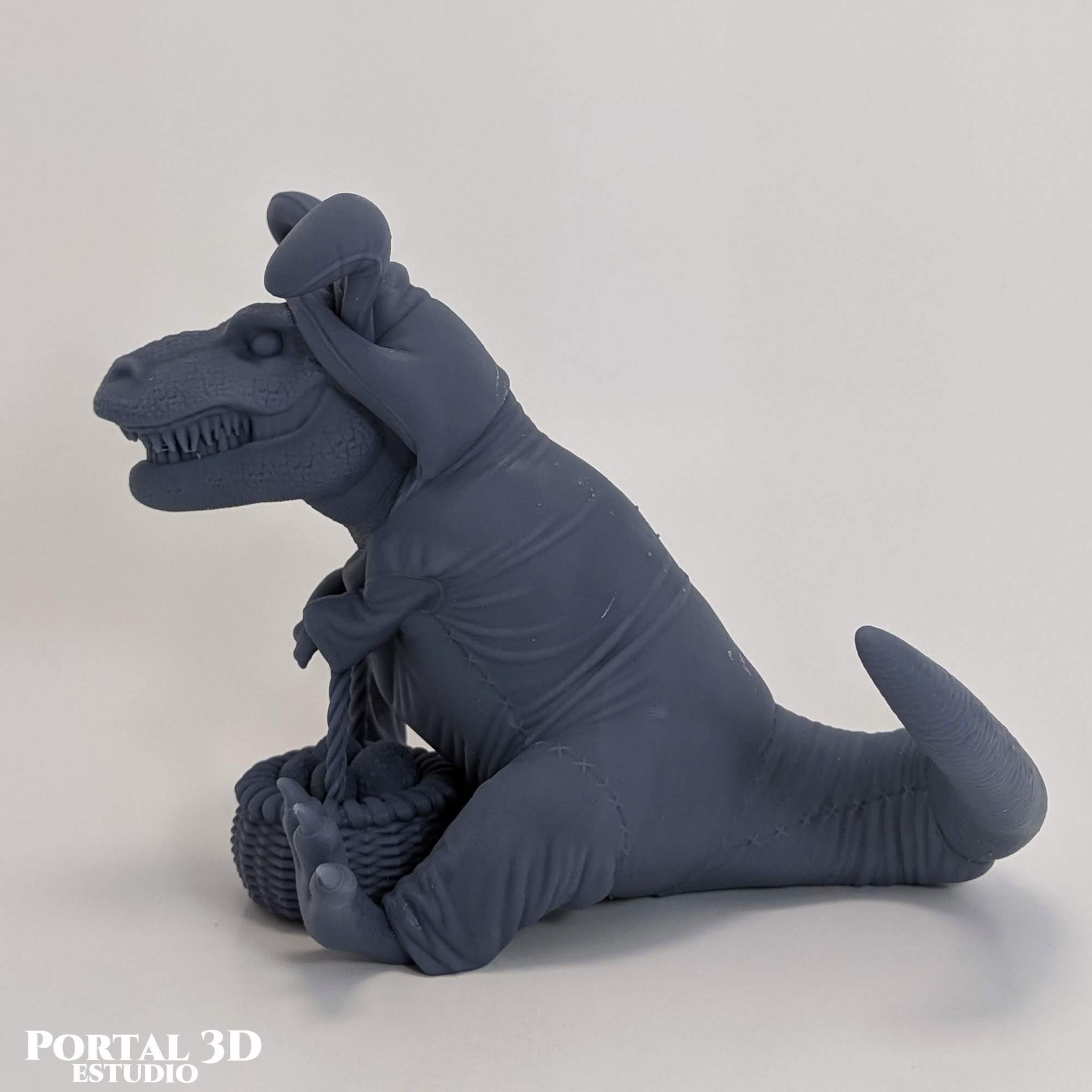EASTER DINOSAUR RABBIT-SAUR 3D print model_3