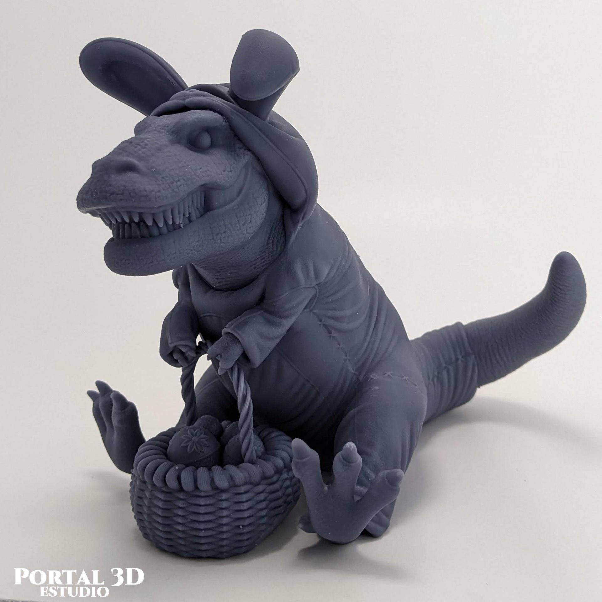 EASTER DINOSAUR RABBIT-SAUR 3D print model_2