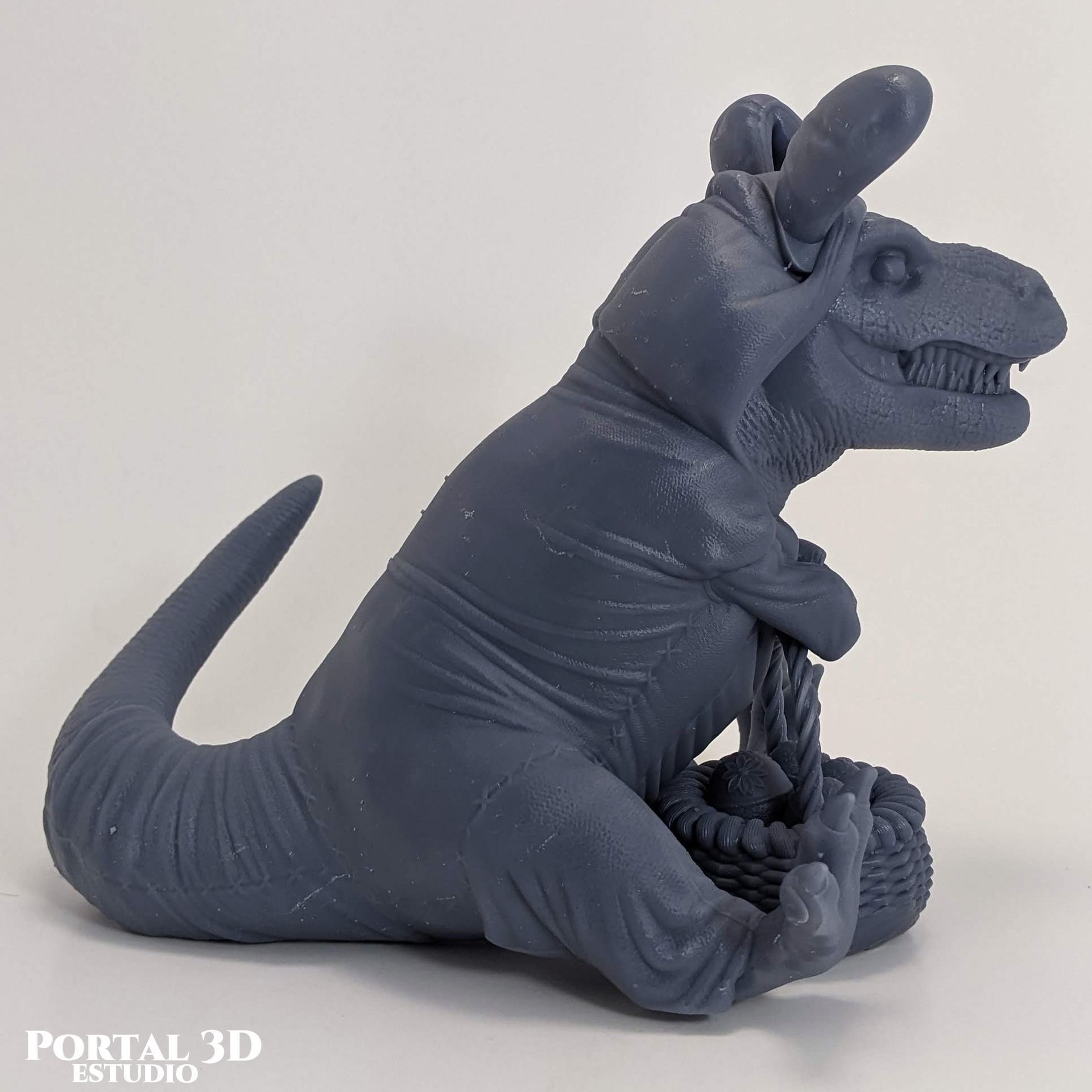 EASTER DINOSAUR RABBIT-SAUR 3D print model_4