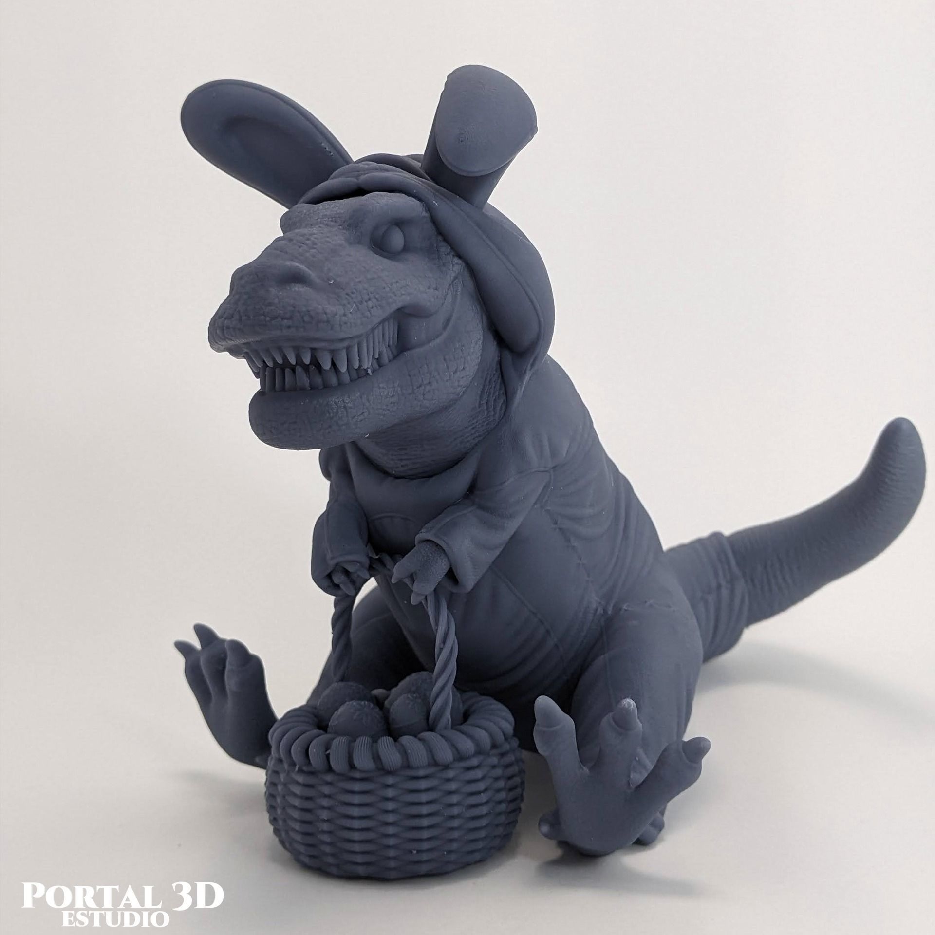 EASTER DINOSAUR RABBIT-SAUR 3D print model_8