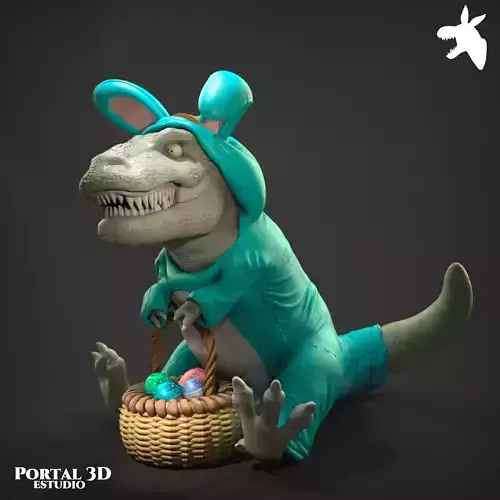 EASTER DINOSAUR RABBIT-SAUR 3D print model