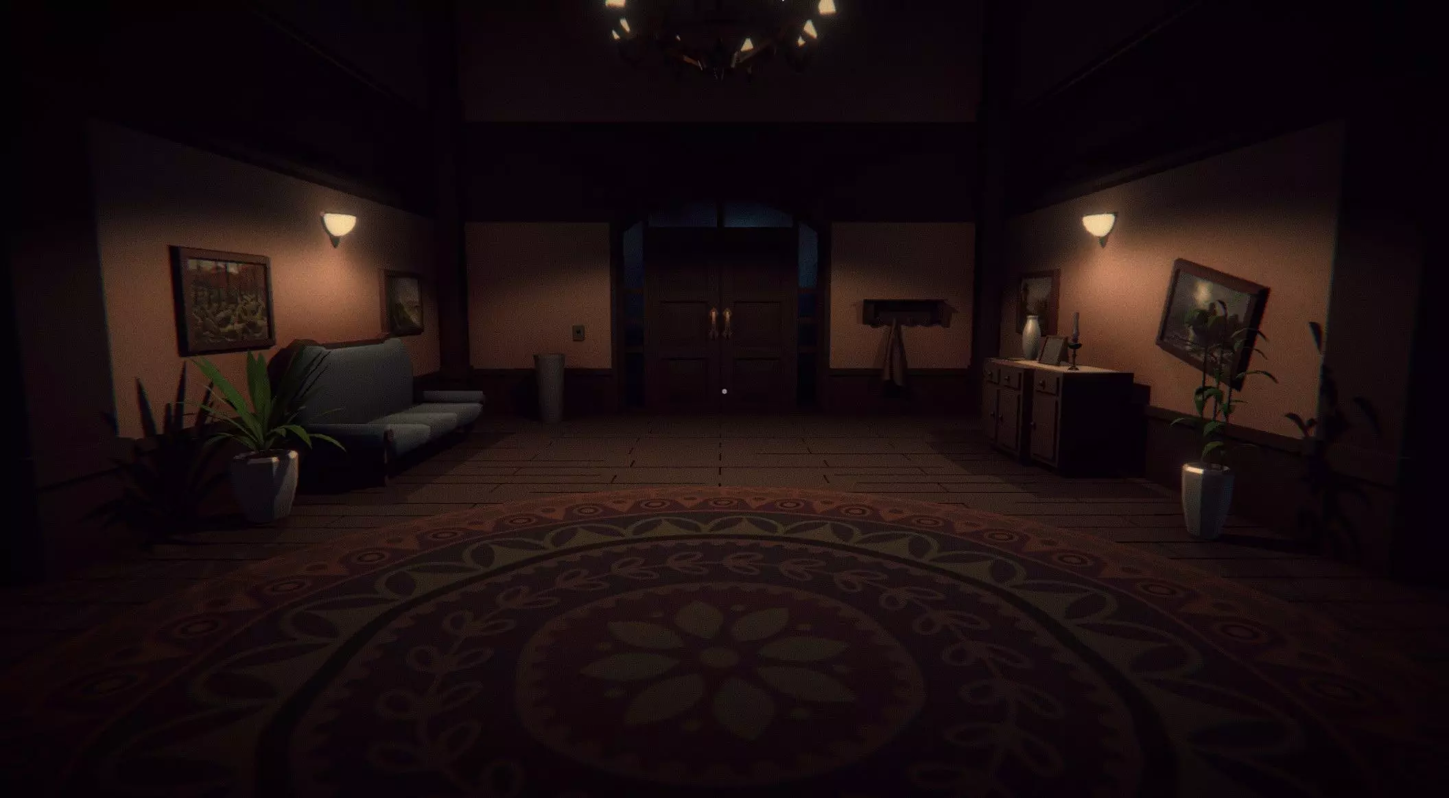 Asset Pack Low Poly Horror House 3D model Low-poly 3D model_0