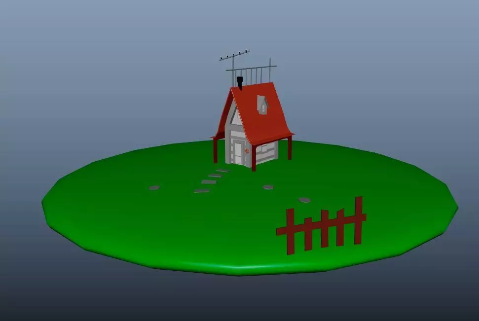 Modren House 3D model_0