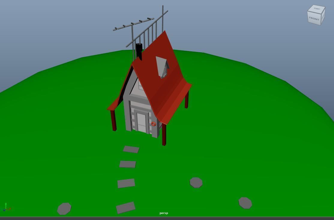 Modren House 3D model_2