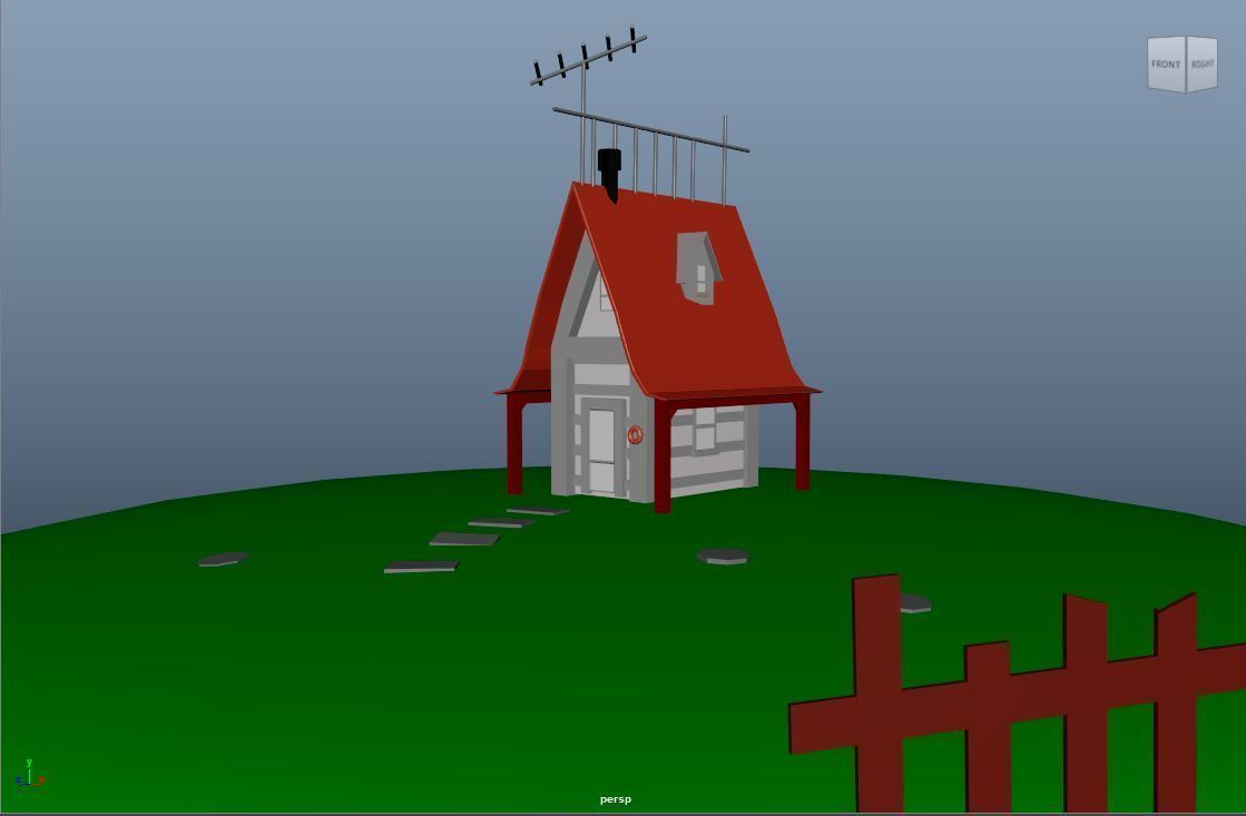 Modren House 3D model_1