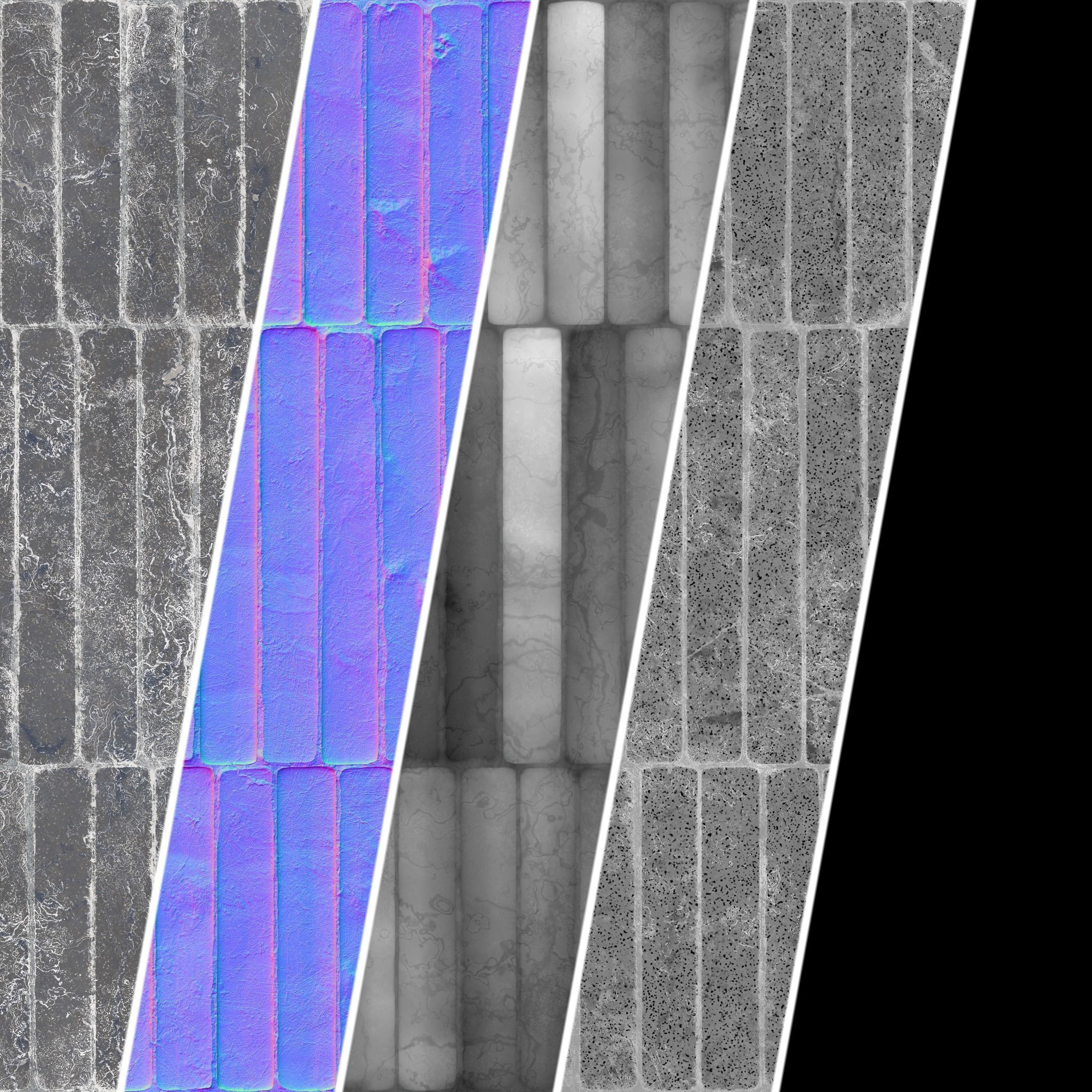 Stone Wall Materials 46- Stone walls Sbsar Pbr 4k Seamless Texture_6