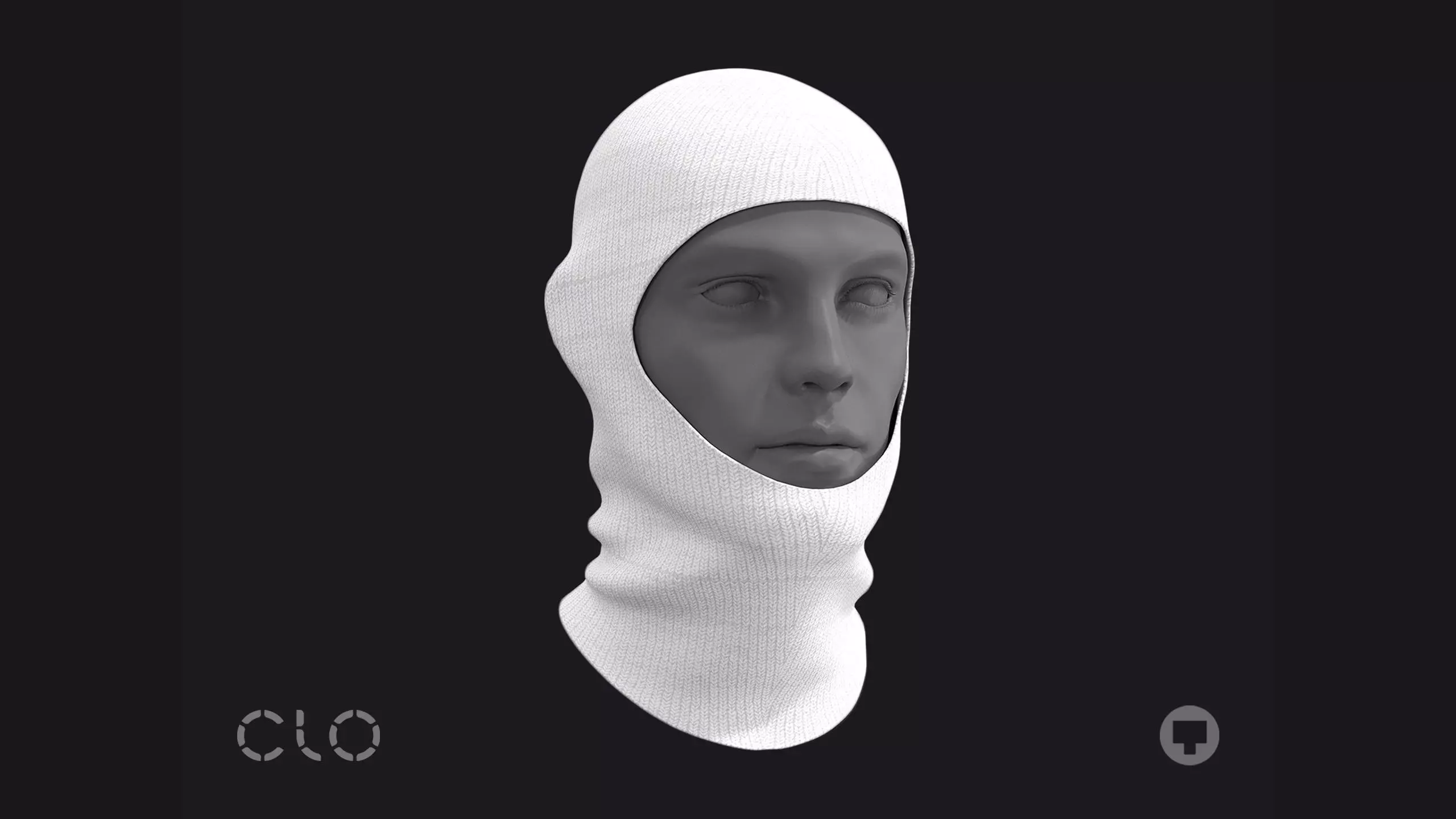 BASIC OPENFACE SKI MASK mv2 highpoly 3D model_0