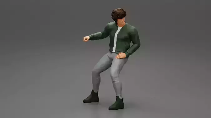 Young Motorbiker man sitting on his motorbike