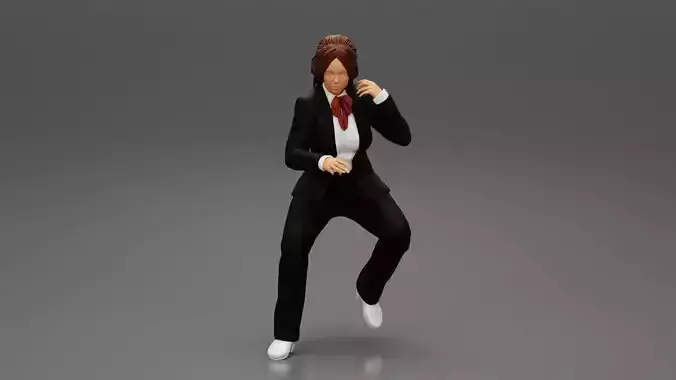 Beautiful young woman musician sitting