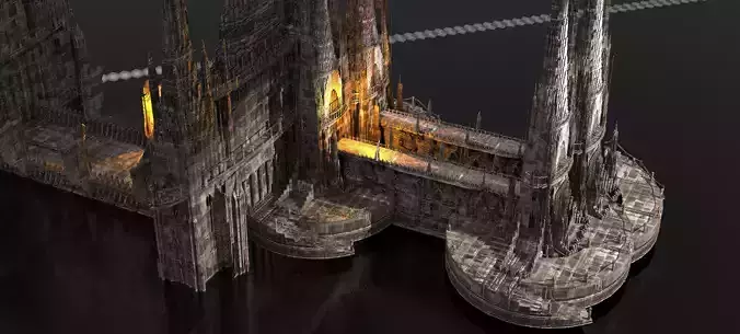 London Celtic watchtowers Castle Kit bash 2 3D model
