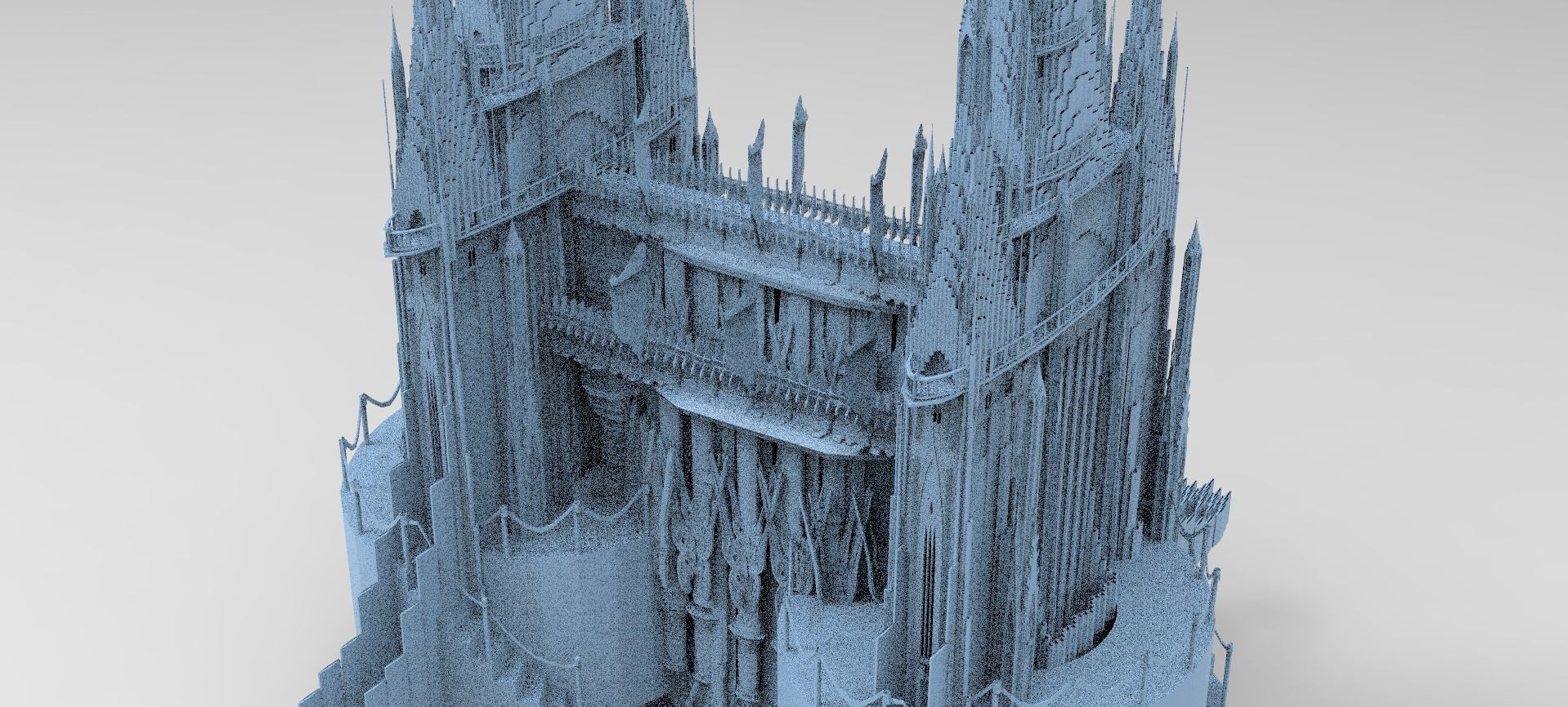 London Celtic watchtowers Castle Kit bash 2 3D model_2