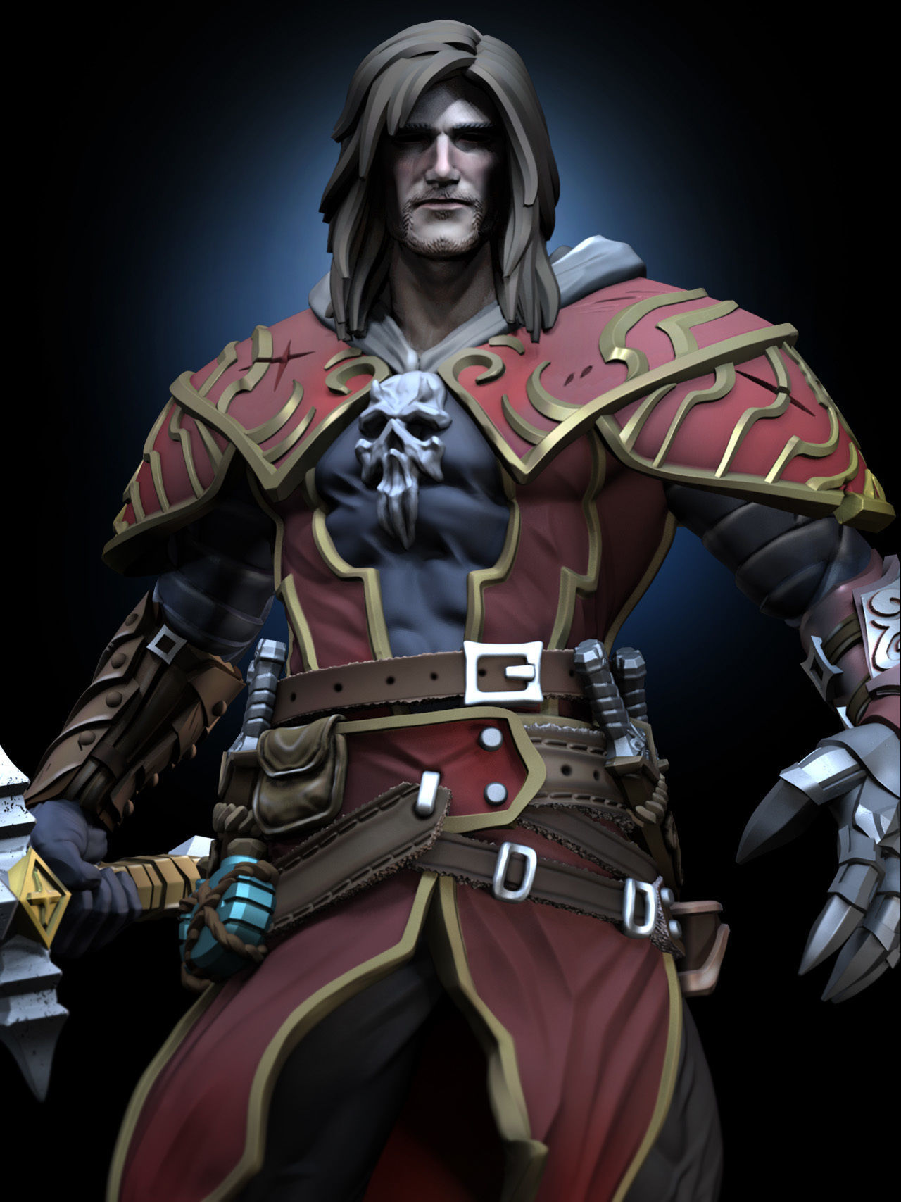 Gabriel Belmont 3D print model_7