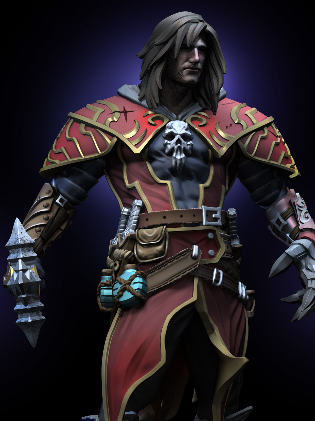 Gabriel Belmont 3D print model_9