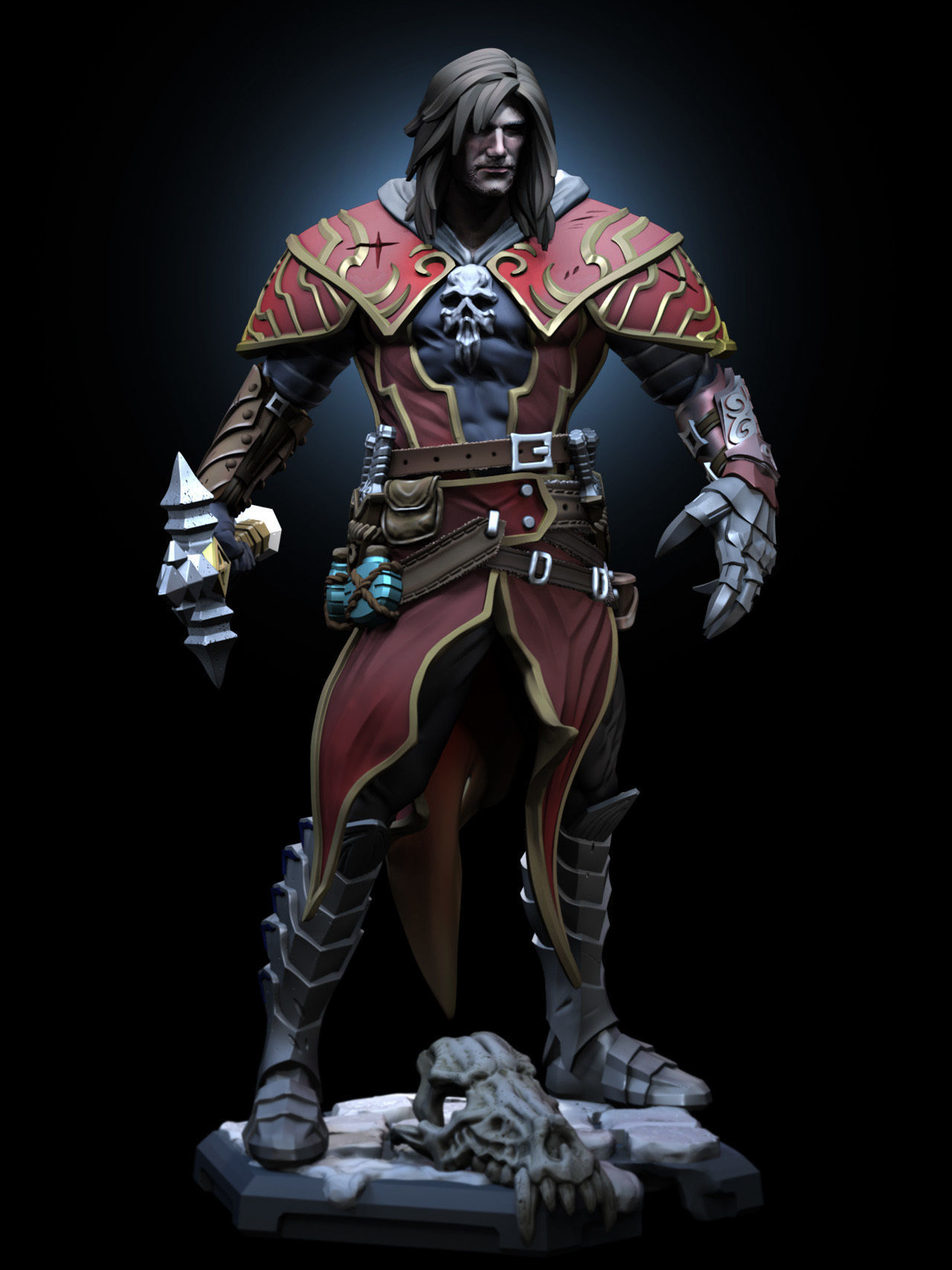 Gabriel Belmont 3D print model_5