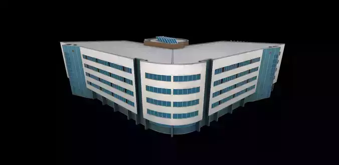 3D Building Low Poly 