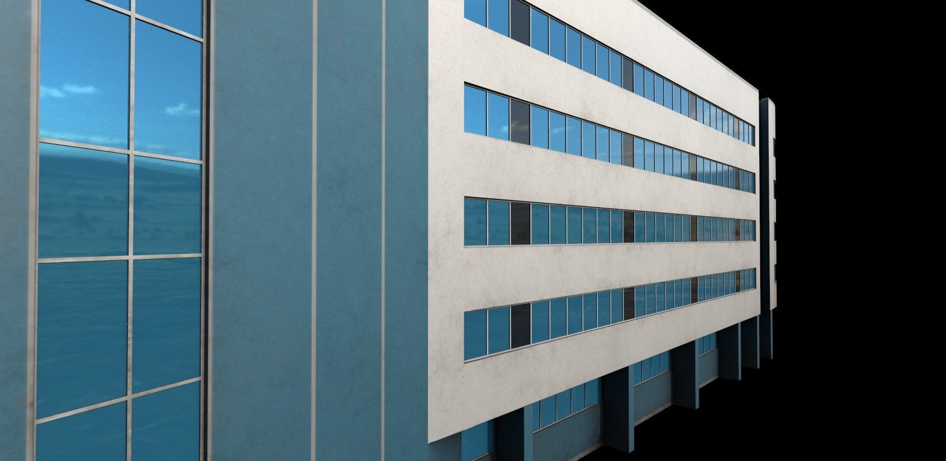 3D Building Low Poly  Low-poly 3D model_6