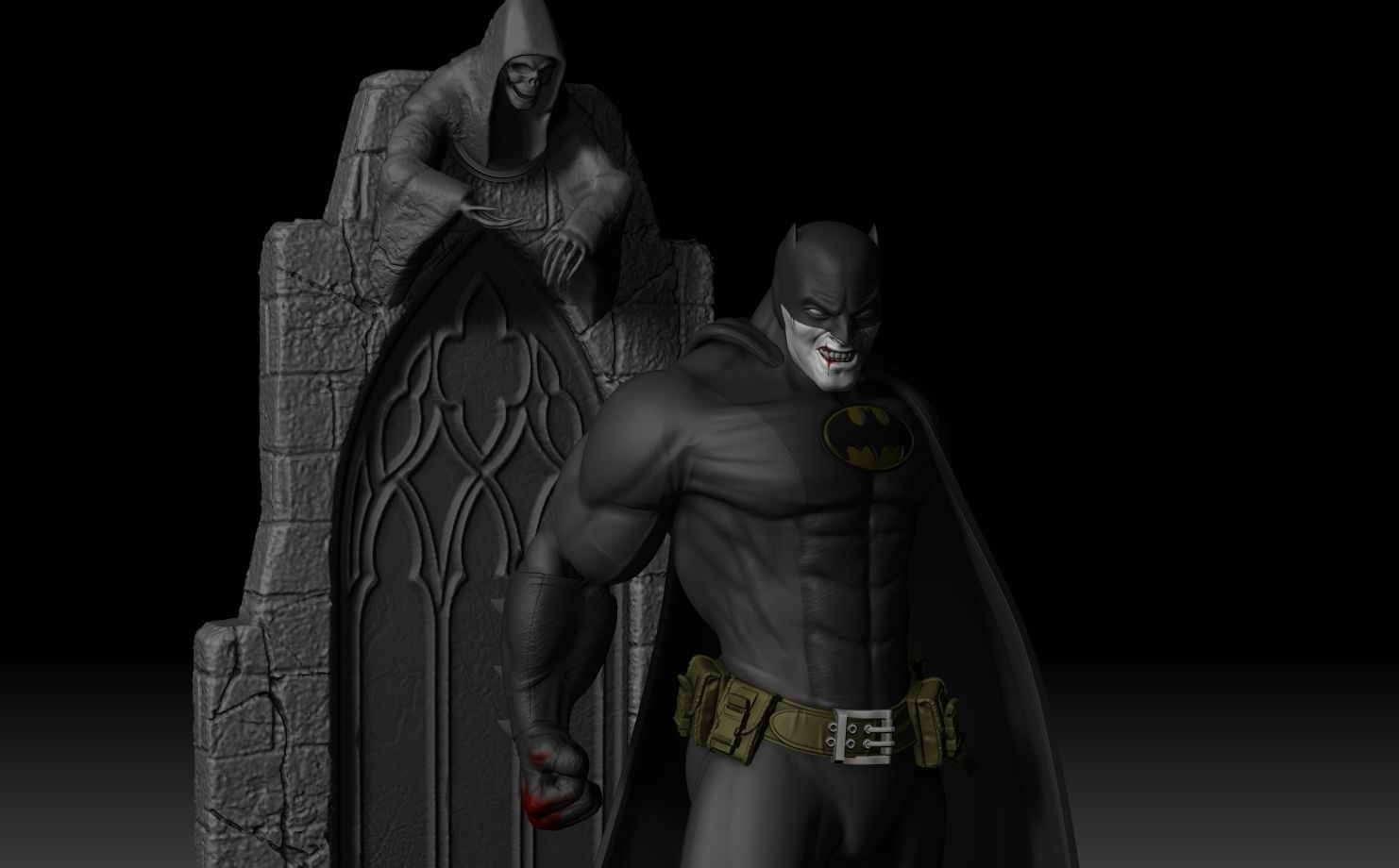 Batman Caped Crusader 3D print model_4