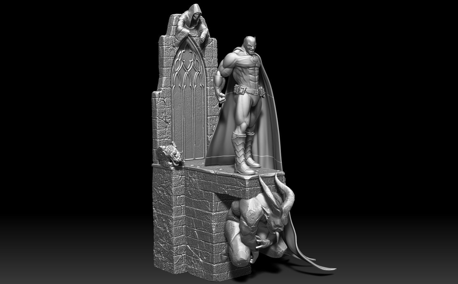 Batman Caped Crusader 3D print model_7